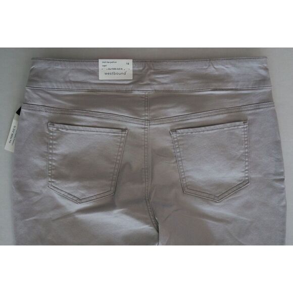 Westbound Women's Sz 14 Gray The Park Ave Fit Mid-Rise Pull On Capris - Picture 5 of 6